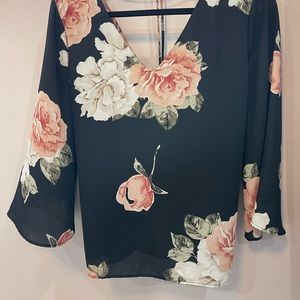 Dynamite Floral Blouse